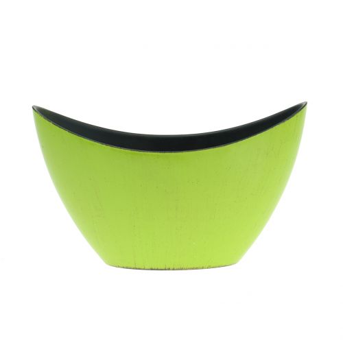 Floristik24 Dekoratyvinis dubuo augalų dubuo žalias 20cm x 9cm H11,5cm