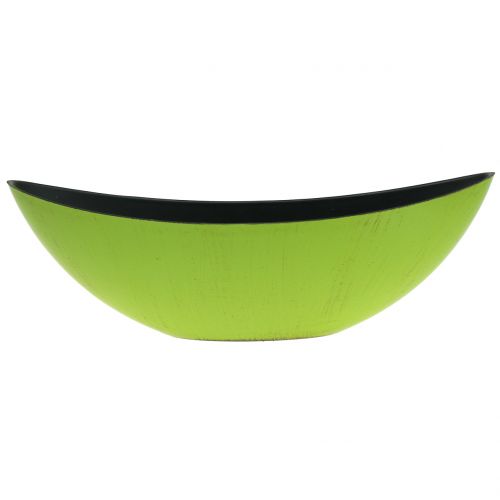Floristik24 Deco dubuo augalų dubuo žalias juodas 34cm x 11cm H11cm
