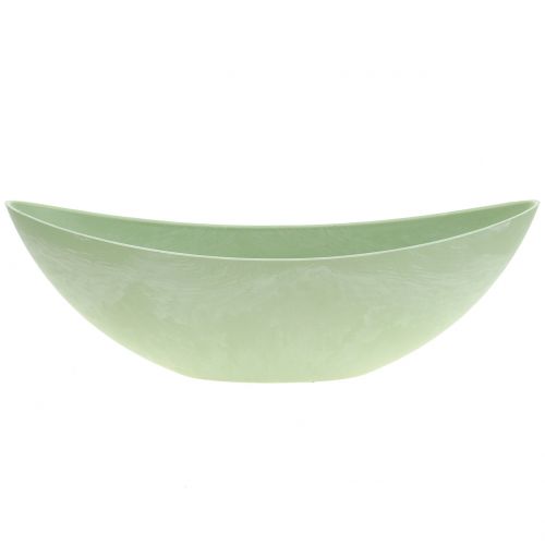 Floristik24 Dekoratyvinis dubuo, augalų dubuo, pastelinė žalia 34cm x 11cm H11cm