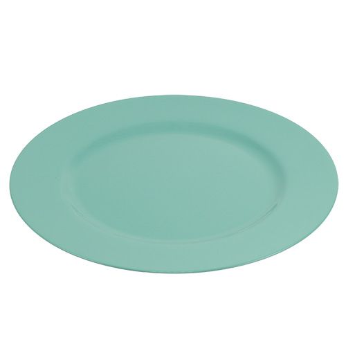 Floristik24 Plastikinė plokštė Ø33cm turkio spalvos