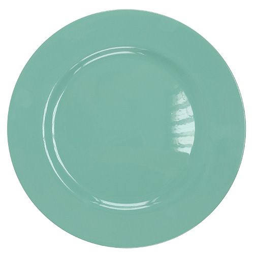 Floristik24 Plastikinė plokštė Ø33cm turkio spalvos