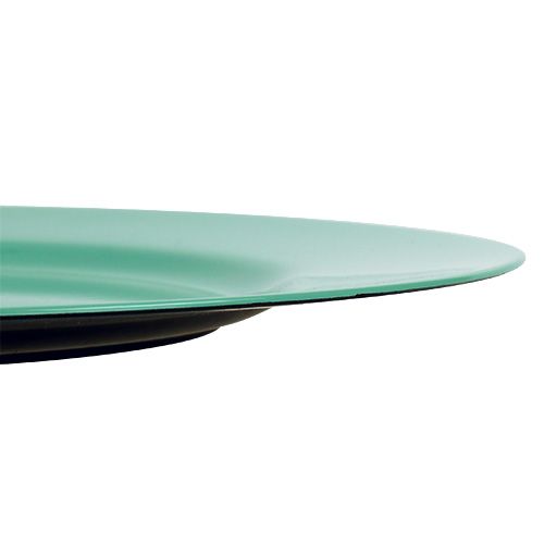 Floristik24 Plastikinė plokštė Ø33cm turkio spalvos