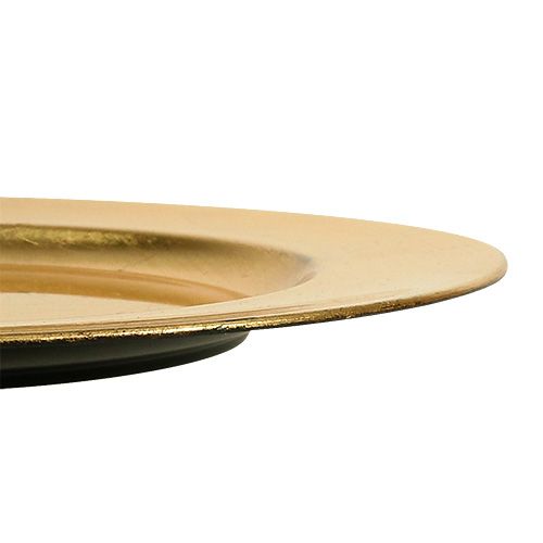 daiktų Plastikinė plokštelė auksinė Ø17cm 10vnt