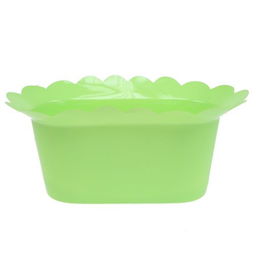 Floristik24 Plastikinis puodas ovalios spalvos asortimentas. 22x12cm 10vnt