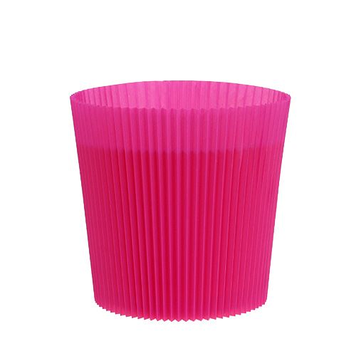 Floristik24 Plisuoti rankogaliai Cerise 12,5cm 100 vnt