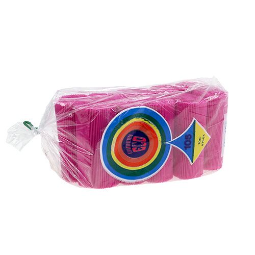 Floristik24 Plisuoti rankogaliai Cerise 10,5cm 100 vnt
