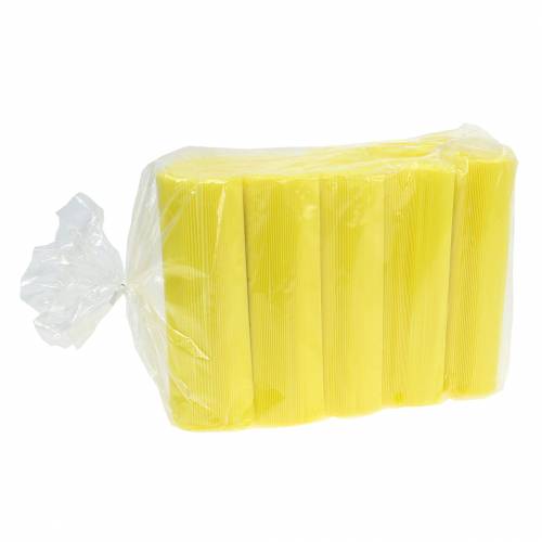 daiktų Plisuoti rankogaliai geltoni 14,5cm 100 vnt