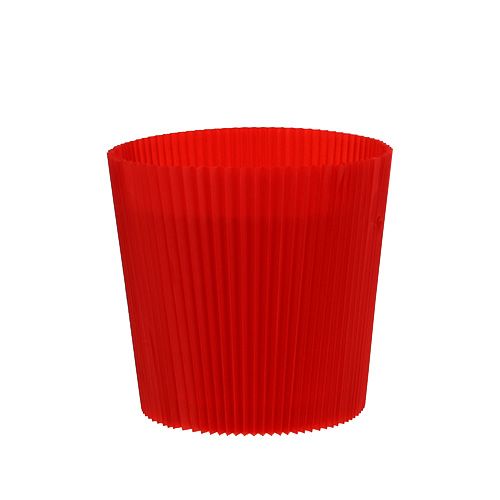 Plisuoti rankogaliai raudoni 10,5cm 100 vnt