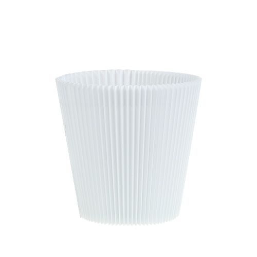 Plisuoti rankogaliai balti 10,5cm 100 vnt