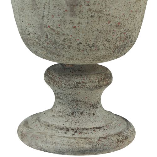 daiktų Puodelis senovinio metalo puodelio vaza pilka/ruda Ø18.5cm 21.5cm