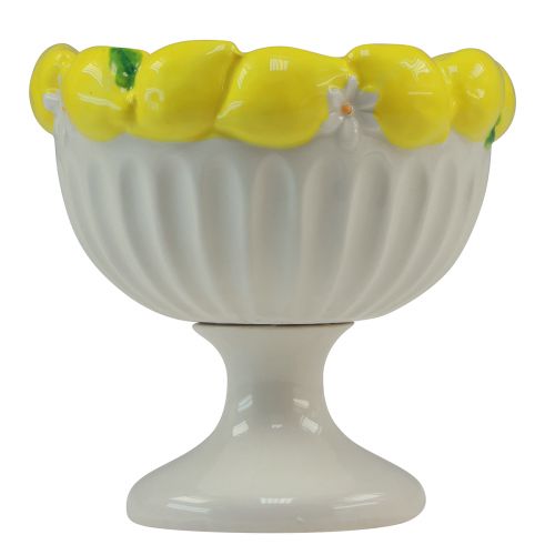 daiktų Puodelis keraminis dubuo citrininis dekoratyvinis dubuo Ø14,5cm H14cm
