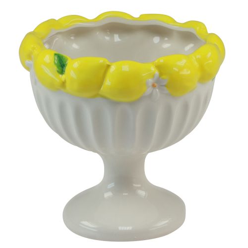 daiktų Puodelis keraminis dubuo citrininis dekoratyvinis dubuo Ø14,5cm H14cm