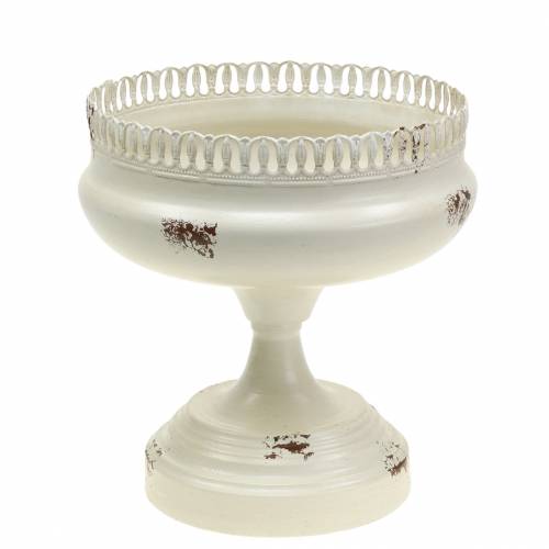 Floristik24 Plant Cup Chalice Antique Cream Ø20cm H20cm 1 vnt