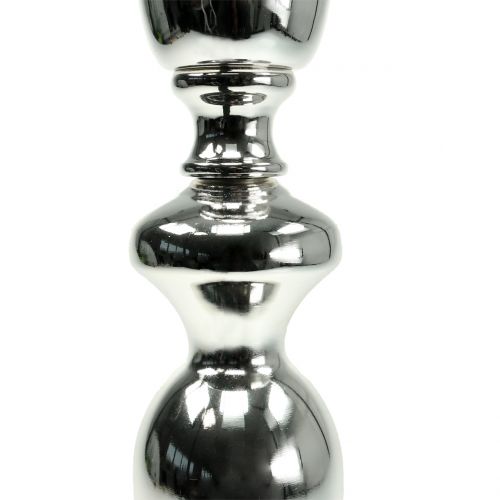 Floristik24 Puodelio vaza sidabrinė Ø15cm H75cm