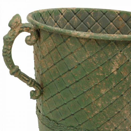 Floristik24 Metalinė taurė sodinimui, taurė su rankenomis, sodinukas Ø25cm H43cm
