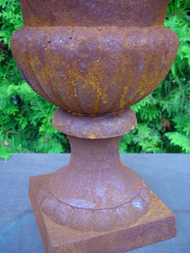 Floristik24 Ketaus puodelis rūdžių raudonas H55cm Ø40cm