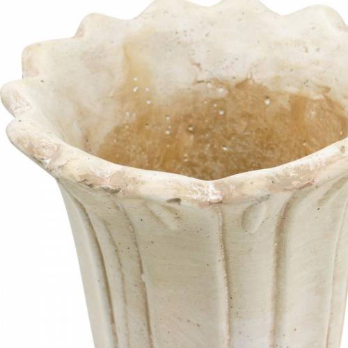 Floristik24 Sodinamoji, puodelis tulpė, dekoratyvinė taurė, amfora sodinimui Ø14,5cm H25,5cm