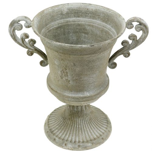 daiktų Antikvarinis puodelis pilkas Ø16,8cm H24,8cm