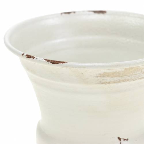 Floristik24 Plant Cup Chalice Antique Cream Ø7,5cm H9cm 1 vnt