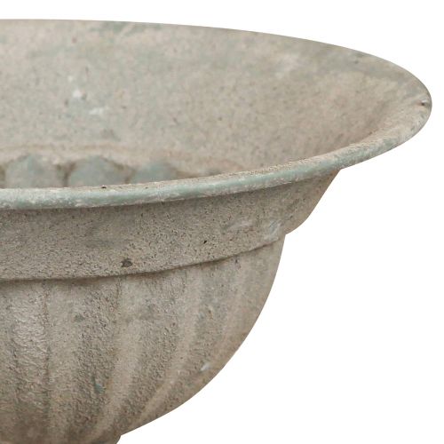 daiktų Puodelio dubuo su netauriuoju metalu vintažinės pilkos spalvos Ø16cm H14,5cm