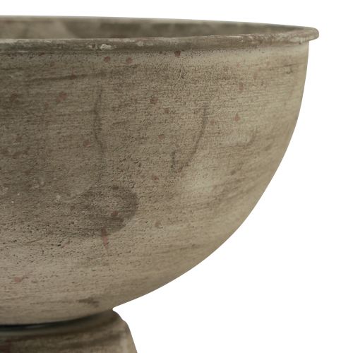 daiktų Puodelio dubenėlis dekoratyvinis trofėjus metalinis pilkas Ø12,5/15cm rinkinys iš 2