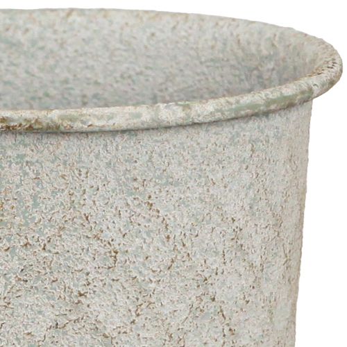 daiktų Taurės vaza iš metalinės taurės vintage pilkos spalvos Ø10cm H24cm