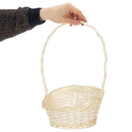 Dovanų krepšelis 27 cm x 18 cm, aukštis 43 cm, šviesa | Floristik24.lt