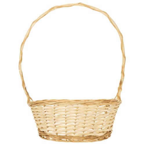 Dovanų krepšelis, maždaug 30 cm x 23 cm, šviesios spalvos | Floristik24.lt