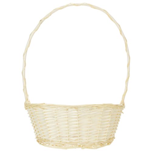 Dovanų krepšelis, maždaug 38 cm x 27 cm, šviesios spalvos | Floristik24.lt