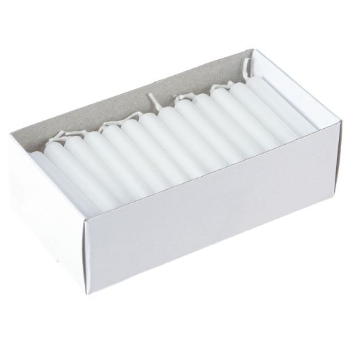 daiktų Lėlių žvakės 10 mm Wiedemann žvakės baltos 65/10 50 vnt.
