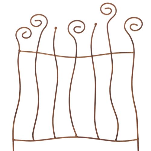 Grotelės, laipiojimo priemonė, lenktas metalas, meniška sodo puošmena, 72 cm