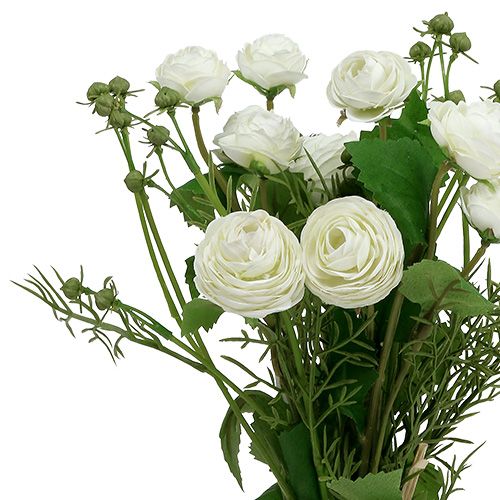 Floristik24 Ranunculus puokštė balta 42cm
