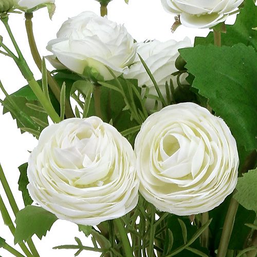 Floristik24 Ranunculus puokštė balta 42cm