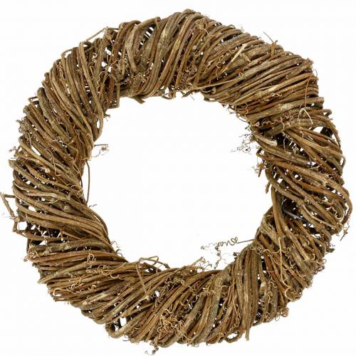 Floristik24 Vynuogių vainikas Ø50cm gamta