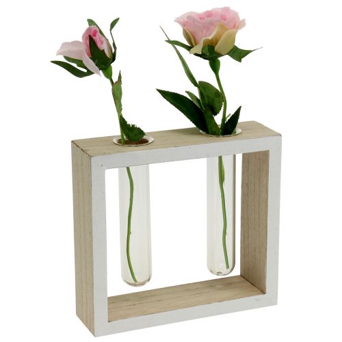 Floristik24 Mėgintuvėliai mediniame rėme 13cm x 12cm 2vnt