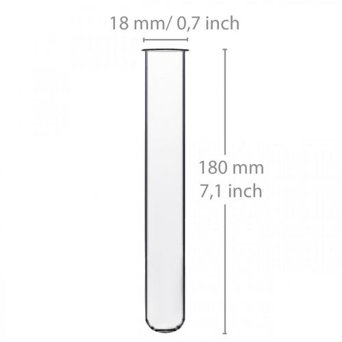 daiktų Mėgintuvėlis 180mm × 18mm