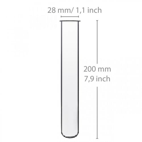 daiktų Mėgintuvėlis 200 mm × 27 mm