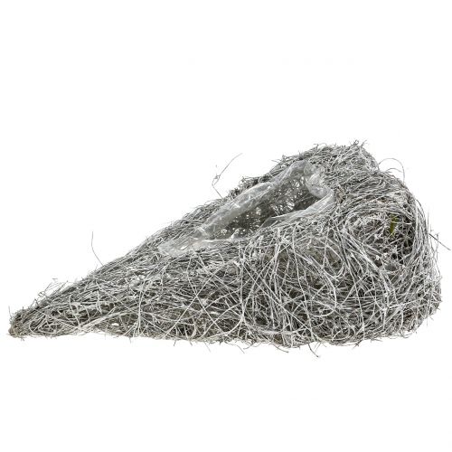 Vynmedžio širdelė sodinimui balta plauta 35cm x 23cm 1vnt | Floristik24.lt