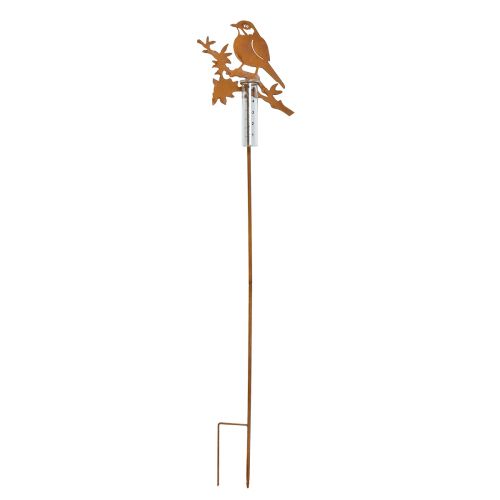 Floristik24 Lietaus matuoklis sodo kamštis rust paukštis 23x7,5x110cm