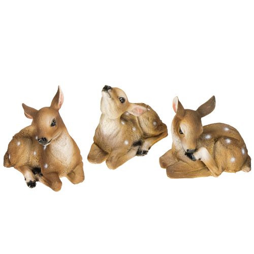 Floristik24 Elnio figūrėlės formos gulinčio stalo dekoracija 13 × 6,5 × 12 cm 3 vnt.