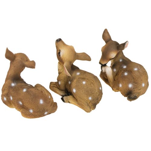 daiktų Elnio figūrėlės formos gulinčio stalo dekoracija 13 × 6,5 × 12 cm 3 vnt.