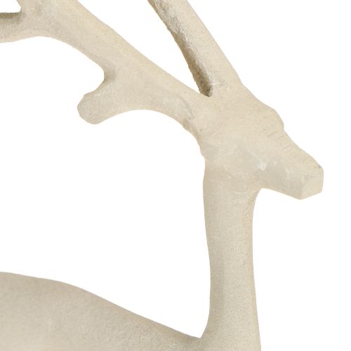 daiktų Šiaurės elnio figūrėlė, metalinė, pilko molio, optika, aukštis 27,5 cm