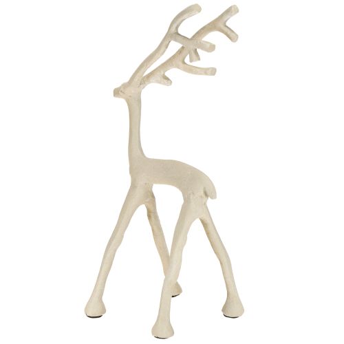 daiktų Šiaurės elnio figūrėlė, metalinė, pilko molio, optika, aukštis 27,5 cm