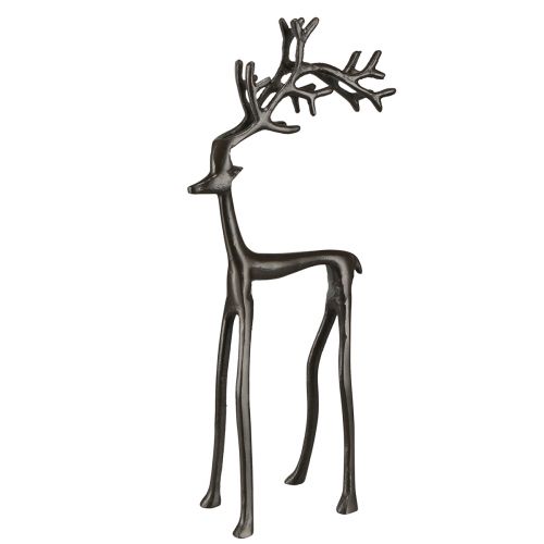 Floristik24 Elnio puošmena metalo Kalėdos rudos spalvos 17x8x38,5cm