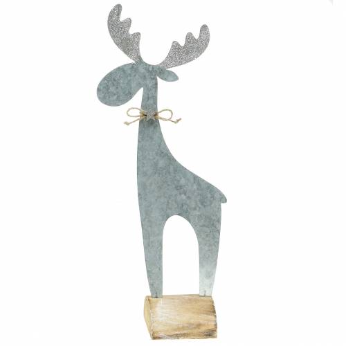 Floristik24 Elnio sidabro blizgučiai 42cm x 16,5cm