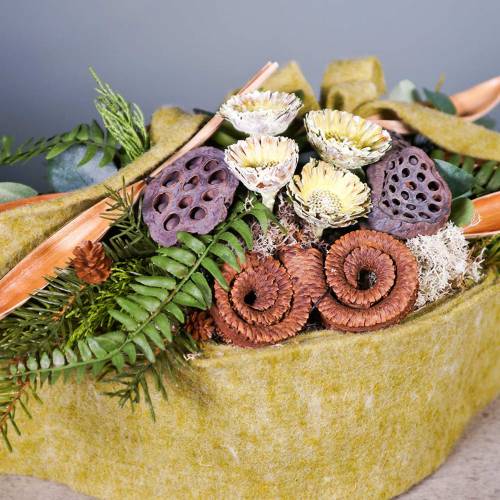 daiktų Repens rozetė žalias matinis 8cm - 9cm 25 vnt
