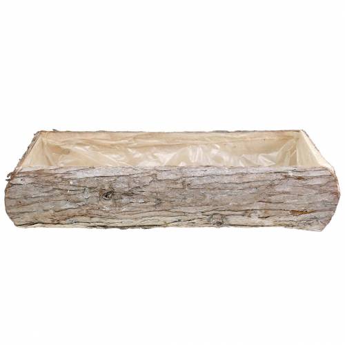 Floristik24 Sodinamosios dėžutės medinė balta skalbta 45 × 19cm H10cm