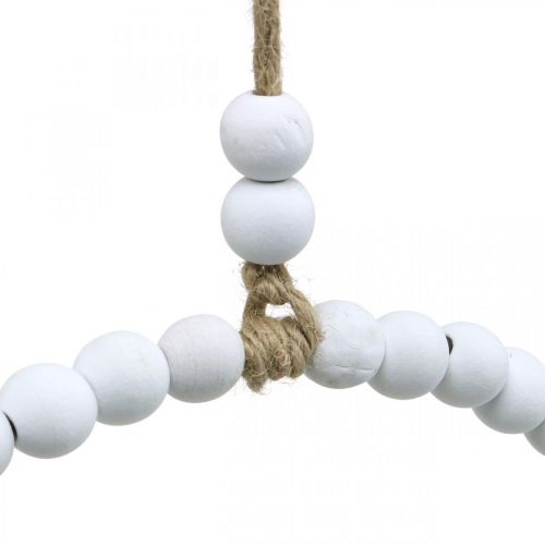 daiktų Žiedas su perlais, pavasaris, dekoratyvinis žiedas, vestuvės, vainikas pakabinti baltas Ø28cm 4vnt