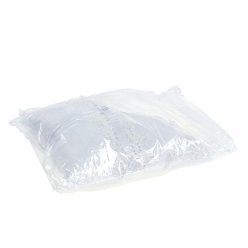 Floristik24 Žiedinė pagalvė 20cm x 20cm balta