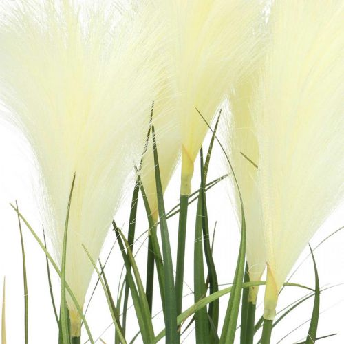 daiktų Nendrinė žolė vazone Dirbtinis vazoninis augalas Kremas, Žalias 79cm